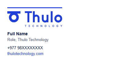 Email signature